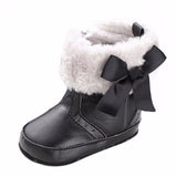 Bow-knot Fleece Snow Boots - Cozy Nursery
