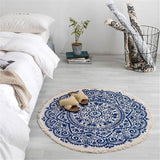 Morocco Boho Style Round Carpet - Cozy Nursery