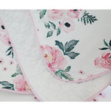 Boho Pink Peony Baby Bedding Ruffled Set - Cozy Nursery