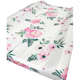 Peonies Baby Changing Pad Cover - Cozy Nursery