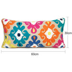 Embroidered Boho Pillow Cover 30x60cm - Cozy Nursery