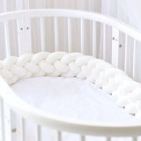 4 Braids Baby Bed Crib Bumper 2.2M - Cozy Nursery