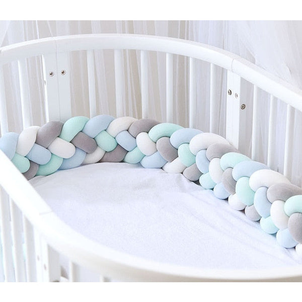 Stylish Baby Nursery: Crib Bumpers in Two Cool Fabs - Sew4Home