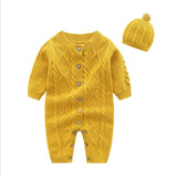 Cable Knit Sweater Romper - Cozy Nursery