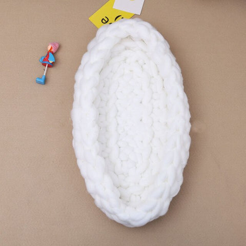 Handmade Chunky Knit Cocoon Baby Nest - Cozy Nursery