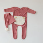 Handmade Newborn Photo Props Romper and Hat