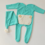 Handmade Newborn Photo Props Romper and Hat