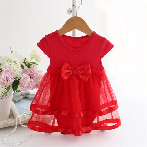 Bow Lace Skirts Romper - Cozy Nursery