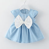 Ruffle Sleeve Bow Dress - Cozy Nursery