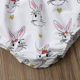 Bunny Ears Print Romper - Cozy Nursery