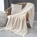 Thread Blanket with Tassel - Cozy Nursery