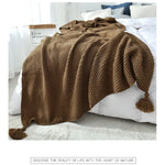Thread Blanket with Tassel - Cozy Nursery