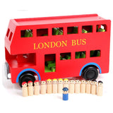 London Bus Baby Wooden Toy - Cozy Nursery