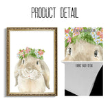Baby Animals with Floral Crown Prints - Cozy Nursery