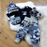 Blue Camouflage Baby Set - Cozy Nursery