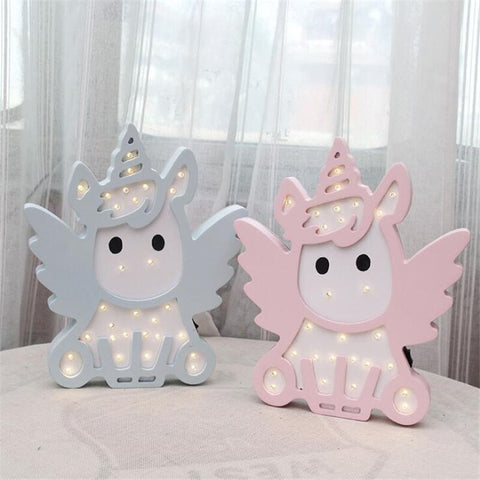 Angel unicorn Night Light - Cozy Nursery