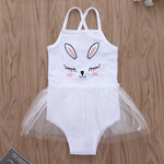 Blushing Bunny Tutu Skirt Swimsuit - Cozy Nursery