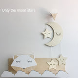Wooden Moon Nursery Decor - Cozy Nursery