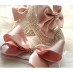 Newborn Bow Crystal Shoes - Cozy Nursery