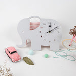 Elephant  Wall Clock - Cozy Nursery