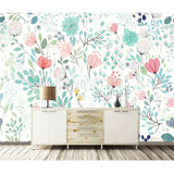 Botanical Tale Floral Wall Mural - Cozy Nursery