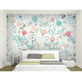 Botanical Tale Floral Wall Mural - Cozy Nursery