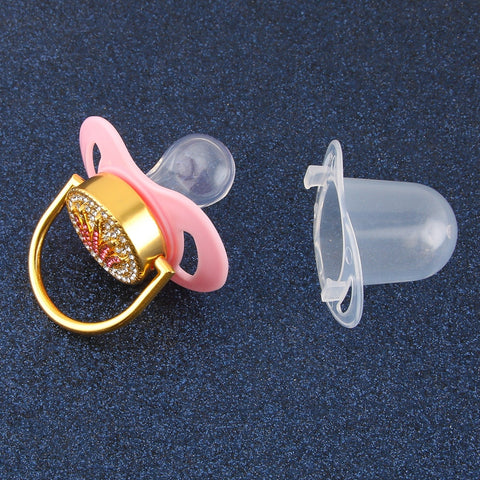 Crown Rhinestones Pacifier – Cozy Nursery