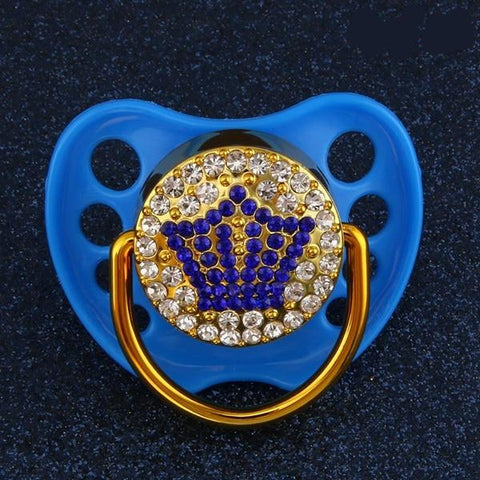 Crown Rhinestones Pacifier – Cozy Nursery