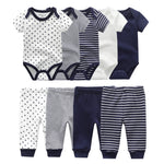 2-Piece Essential Baby Bodysuits Set of 4 pcs - Cozy Nursery