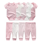 2-Piece Essential Baby Bodysuits Set of 4 pcs - Cozy Nursery