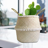 Natural Seaweed Woven Basket - Cozy Nursery