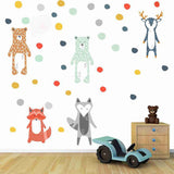 Nordic Forest Animals Wall Stickers