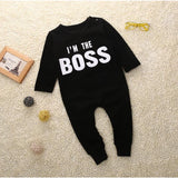 I am the Boss Baby Boy Romper - Cozy Nursery