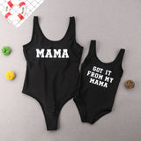 Matching Mom Dad Baby Swimsuit - Cozy Nursery