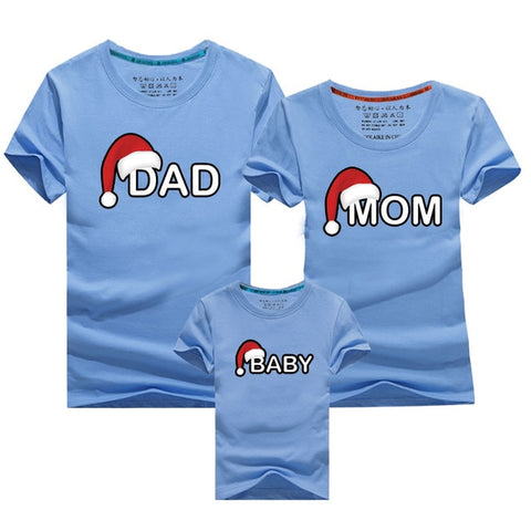 Papa Mama Baby passendes Weihnachts-T-Shirt 