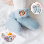Embroidery Jungle Animal Socks - Cozy Nursery