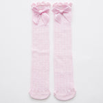 Baby Lace Bow Stockings - Cozy Nursery