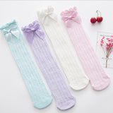 Baby Lace Bow Stockings - Cozy Nursery