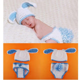 Newborn Bunny Crochet Hat + Short