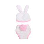 Newborn Bunny Crochet Hat + Short