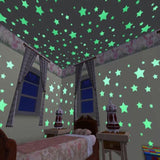 Glow In The Dark Stars Wall Stickers - Cozy Nursery