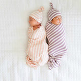 Gestreifte bedruckte Decke für Neugeborene