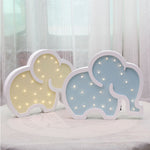 Elephant LED Night Light - Cozy Nursery