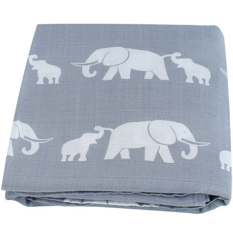Elephants Baby Swaddle Blankets - Cozy Nursery