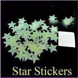 Glow In The Dark Stars Wall Stickers - Cozy Nursery