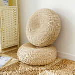 Natural  Straw Tatami Cushion - Cozy Nursery