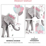 Miss elephant wall sticker - Cozy Nursery