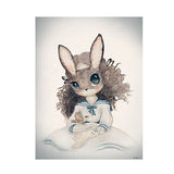 Scandinavian Watercolour Rabbit Posters - Cozy Nursery