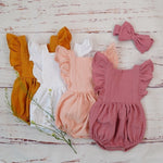 Linen Baby Summer Romper - Cozy Nursery