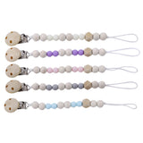 Wooden Baby Chain Pacifier - Cozy Nursery